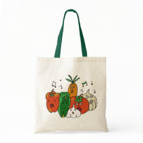 Choir of vegetables canvas bag