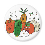 Choir of vegetables magnets