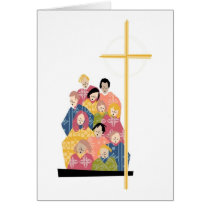 Choir Practice in Colorful Robes cards by White_Wedding Choir Practice in Colorful Robes cards