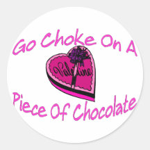 Choke On Chocolate Valentine Sticker
