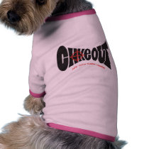 chokeout logo black pet clothing