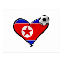 Chollima love North Korean soccer fans gifts Postcards