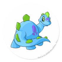 Chomby Blue stickers by neopets Chomby Blue stickers