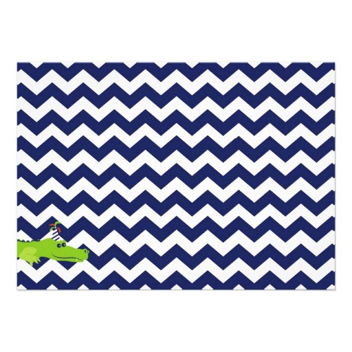 Chomp Chomp!  Alligator-Themed Party Invitations