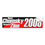 Chomsky\Zinn 2008 bumper stickers