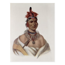 Chon-Ca-Pe or 'Big Kansas', an Oto Chief Postcard