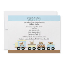 Choo Choo Baby Train Baby Shower Invitation
