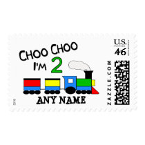 Choo Choo I'm 2!  With TRAIN Stamp