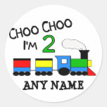 Choo Choo I'm 2!  With TRAIN Sticker