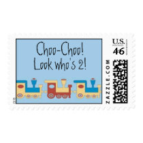 "Choo-Choo! Look who's 2!" Stamp