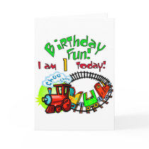 Choo Choo Train 1st Birthday Tshirts and Gifts Cards
