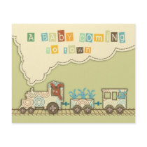 Choo Choo Train Advice Card Flyers