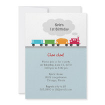 Choo Choo Train Birthday Party Invitation