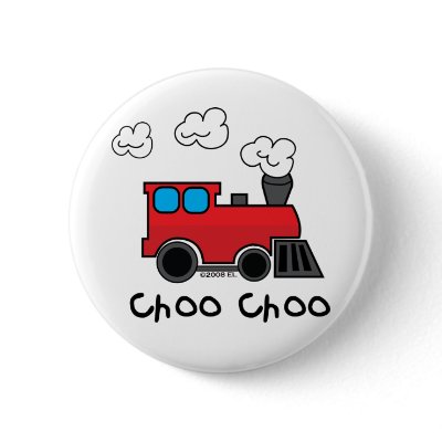 Choo Choo Train Pinback Button by ellybean