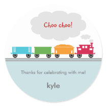 Choo Choo Train Favor Sticker or Envelope Seal