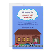 Choo Choo Train Personalized Invites