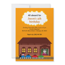 Choo Choo Train Custom Invitation