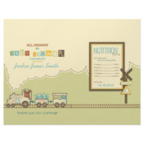 Choo Choo Train Party Favor Wraps Flyer