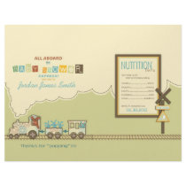 Choo Choo Train Popcorn Wrapper Custom Flyer