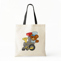 Choo Choo Train Teddy Bear bags by MishMoshTees Choo Choo Train Teddy Bear bags