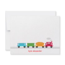 Choo Choo Train Thank You Card invitations