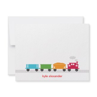 Choo Choo Train Thank You Card invitation