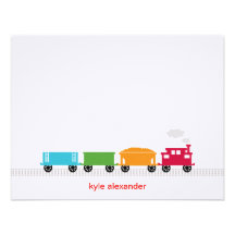 Choo Choo Train Thank You Card Invites