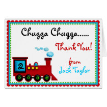 Choo Choo Train  Thank You Note Cards cards
