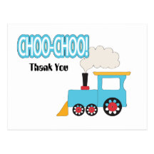 Choo Choo Train Thank You Post Cards