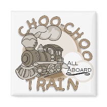 Choo-Choo Train Tshirts and GIfts Fridge Magnet