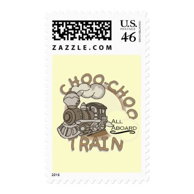 Choo-Choo Train Tshirts and GIfts Postage by toddlersplace