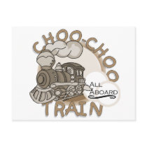 Choo-Choo Train Tshirts and GIfts postcards