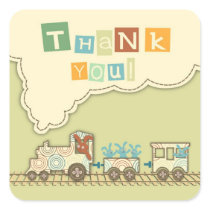Choo Choo Train TY Square Sticker