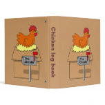 Chook House Funny Chicken on House Cartoon binders