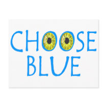 Choose Blue Post Card