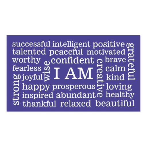 affirmations positive card daily cards mental affirmation health wellness self sided standard pack double gifts zazzle