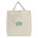 Choose Green embroidered bags