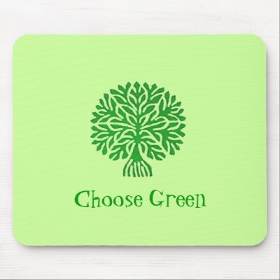 Choose Green Mousepad by elenaind