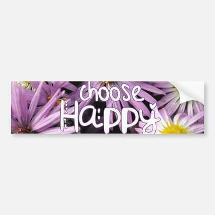 Choose Happy Bumper Stickers