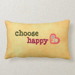 Choose Happy Quote Pillow