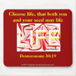 Choose Life Agrainofmustardseed.com Mouse Pad mousepads