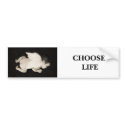 CHOOSE LIFE Bumper Sticker bumper stickers by aaposton CHOOSE LIFE Bumper Sticker bumper stickers