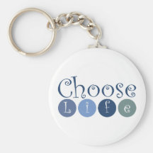 Choose Life Circles Key Chain