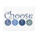 Choose Life Circles Post Cards