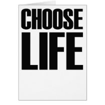 CHOOSE LIFE eighties card