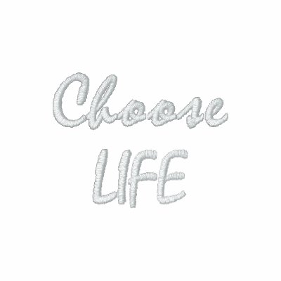 Choose LIFE Embroidered Shirt by cowboyannie