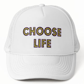Choose Life Neon Letters hat