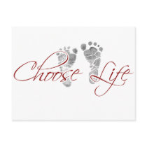 More choose life postcards Zazzle Postcards gift ideas choose life postcards Zazzle Postcards