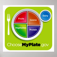 Choose My Plate Poster - in many sizes