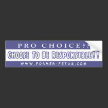 Choose Responsibility Bumper bumper stickers